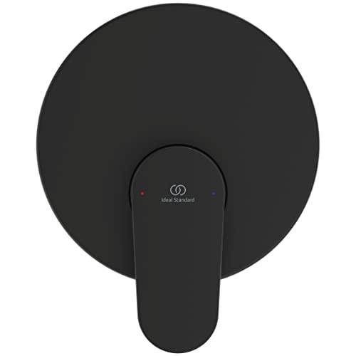 Ideal Standard, Cerafine O, Single-Lever Mixer for Built-in Shower, One Way, External Parts, Silk Black, Black Silk