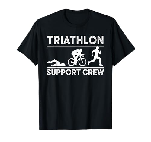 Triathlon Support Crew Men Women Kids Family Friend T-Shirt