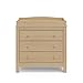 Graco Noah 3 Drawer Changing Table Dresser (Driftwood) – GREENGUARD Gold Certified Baby Dresser with Changing Table Top, Baby Changing Table Dresser, Includes Interlocking Drawer System