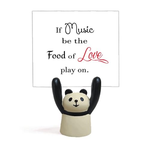Support pour mémo panda sur un bureau d'enfant ou de cuisine