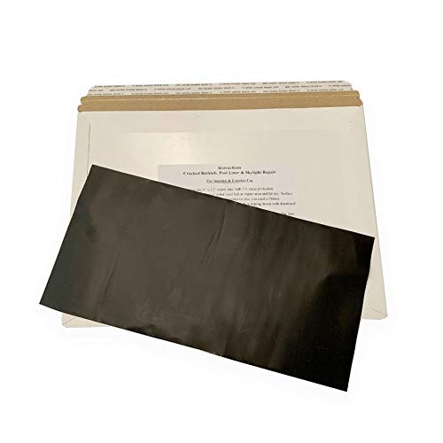 A.A Stick N Repair Cracked Bathtub, Pool Liner, Roof, Skylight, Vinyl Skirting, Siding Repair Kit (Black)