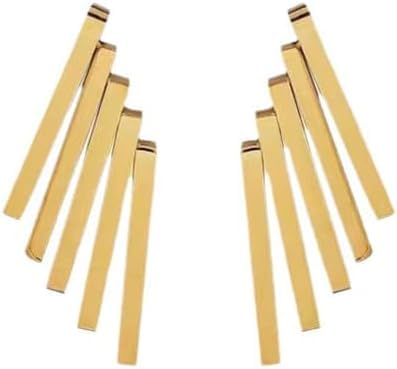 Purple Secret Hazel Gold Geometric Accordion Style Earrings for Women (1 pair) Statement earrings, Best gift for girlfriend, Gift for sister, Birthday Gift For women (B0D7SQWPQK) Amazon Price History, Amazon Price Tracker