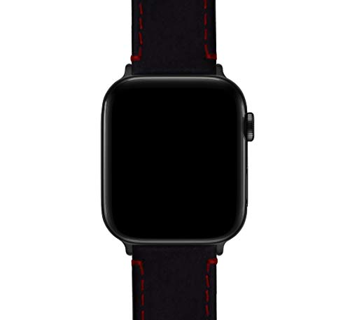 Image of BARTON WATCH BANDS - Top Grain Leather Watch Bands Compatible with Apple Watch Models - 1, 2, 3, 4, 5, 6, 7, 8, 9, 10, SE, Ultra & Ultra 2