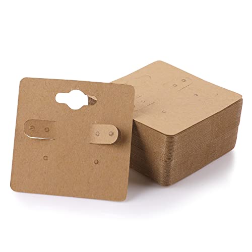 100 Piezas Tarjetas para Pendientes la Venta Soporte para Exhibición de Pendientes Correa para Tarjeta 6 Agujeros Papel Etiquetas para Tarjetas DIY para Colgar Collar Pendientes
