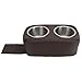 Pontoon Double Drink Holder , Secure Boat Cup Holders Portable Sturdy Wide Application with Stainless Steel Cup Holder for RV Yachet Boat Car (Brown)