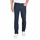 IZOD Men's Straight Fit Advantage Performance Comfort Stretch Pant with UltraFlex Waistband (Navy, 3