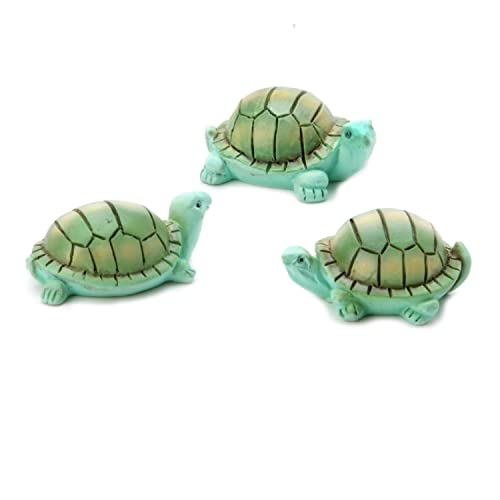 Darice® Patio y jardín Minis - Tortugas - Resina - 3,8 x 2,5 cm - 3 piezas
