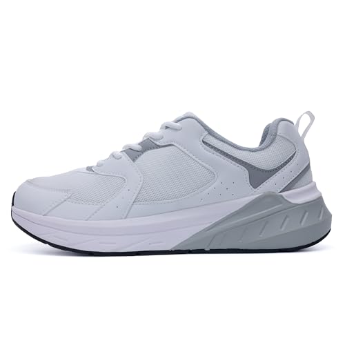 NRNHI Wide Walking Shoes for Men Arch Support Sneakers Wide Toe Box Tennis Casual Orthotic Shoes for...