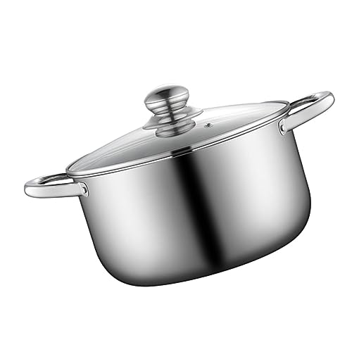 Alipis 1 pieza Olla Inoxidable de Puchero Multi Funcional para Cocina Resistente y Práctico para Sopa y Guisos