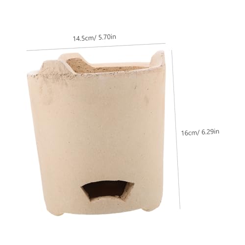 ABOOFAN Holzkohleofen Grillhalter Aus Ton Grillofen Camping Kohlekocher Campingkocher Fondues Outdoor-grillwerkzeug Grillzubehör Holzkohlegrillöfen Campingbedarf Ton Kohleofen Feld Herd – Bild 6