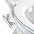 ANNWA Non-Electric Bidet Attachment for Toilet Seat, Daul Clean Nozzles 3 Modes Adjustable Water Pressure Ultra-Slim Bidet Toilet Seat Attachment with Pressure Controls Feminine/Posterior Wash(TT17N)