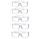 mozeeda Safety Glasses Anti-fog Clear Safety Goggles Eye Protection Safety Goggles AdjustableTemples,High Transmission, Lightweight & Comfortable Lightweight Protective Glasses.