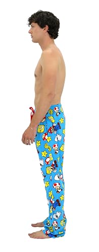 Nintendo Super Mario Pajama Pants for Men, Classic Video Game Pjs, Drawstring, Elastic Wastband, Pockets Small - X-Large2