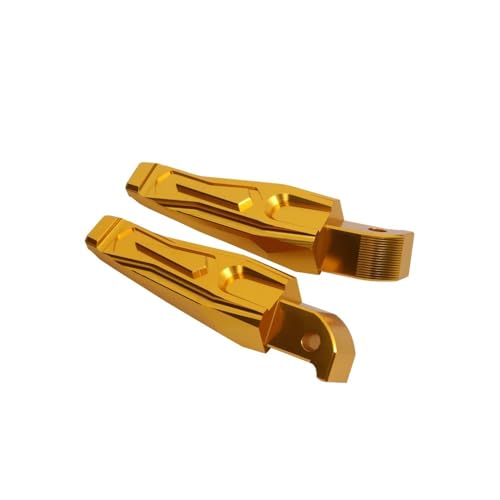 300 X-MAX 250 125 400 XMAX300 バイク用アクセサリー リアパッセンジャーフットペダル フットレスト フットレストパーツ ユニバーサル(Gold)
