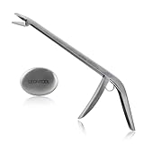 LEONTOOL Stainless Steel Fish Hook Remover Extractor with Odor Absorber Tool, 11 Inches Fishing Hook Removal Tool Hook Grabber Fish Dehooker Tool, Freshwater and Saltwater Hooker Tool for Fishing