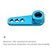 MECCANIXITY Aluminum Alloy 25T Steering Servo Single Arm Horn Blue for DIY RC Car/Boat/Airplane Boat Accessories 2 Pcs
