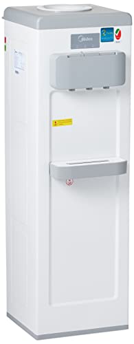 Midea Water Dispenser, Top Loading, 3-taps Equipped with Hot Cold And Ambient Temperature, Floor Standing, Child Safety Lock for Faucet, Best Home, Office & Pantry, White, YL1917S-AE