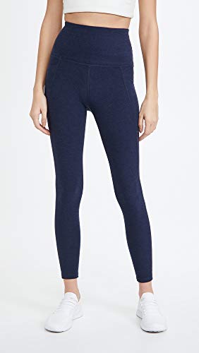 Beyond Yoga Women's Spacedye Out Of Pocket High Waisted Legg, Nocturnal Navy, Black, M #TOP1