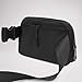 YOSHUYUKI Fanny Pack Crossbody Bag Trendy Waterproof Small Sling Cross Body Purse for Women Men Fashion Waist Packs Mini Belt Pouch Chest Bum Hip Bag Lulu Dupes for Travel Vacation Running Black
