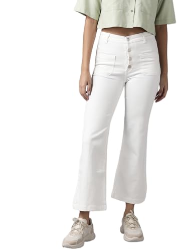 Image of GUTI Womens High Rise Crop Length Jeans()