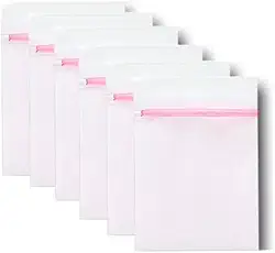 Kit 6 Sacos para Lavar Roupas Delicadas e Íntimas Máquina de Lavar- Pacote Grande 60x50cm - Loja UP SHOP (6)