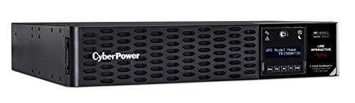 CyberPower PR1500RT2UN Smart App Sinewave UPS System, 1500VA/1500W, 8 Outlets, 2U Rack/Tower, RMCARD205 Pre-Installed