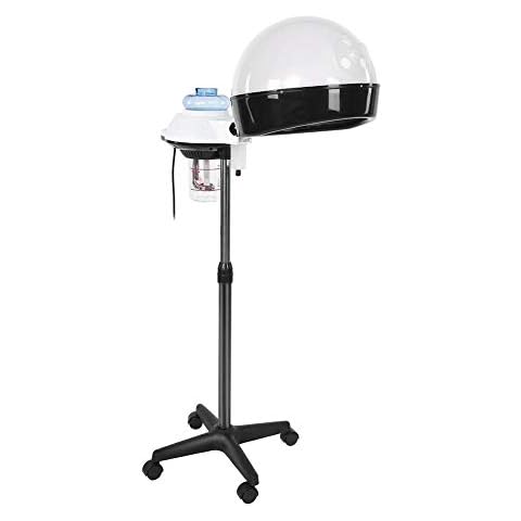 Trockenhaube mit Standfuß, Haar Steamer Trockner Professioneller Salon Spa Tragbarer Motorhauben Farbprozessor Dampfer mit verstellbaren Rollrädern Bodenständer (EU) Cover