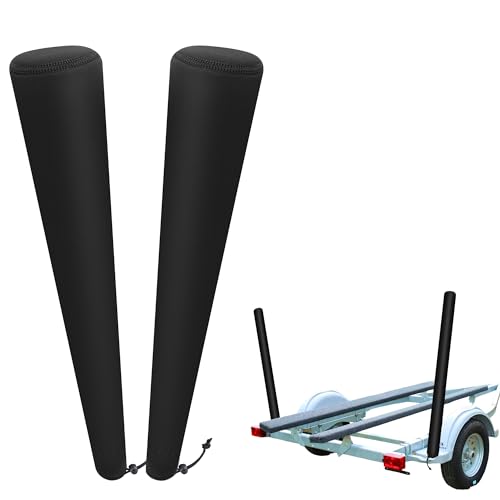 DECOHS 36 Inch Boat Trailer Guide Pole Cover- Neoprene Boat Trailer Guide Protective Cover- Heavy Duty Marine Trailer Guide Poles Cover for Jet Ski Boat Sailboat Trailer (Set of Two)