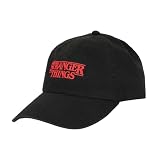 Bioworld Stranger Things Logo Black Unstructured Baseball Cap