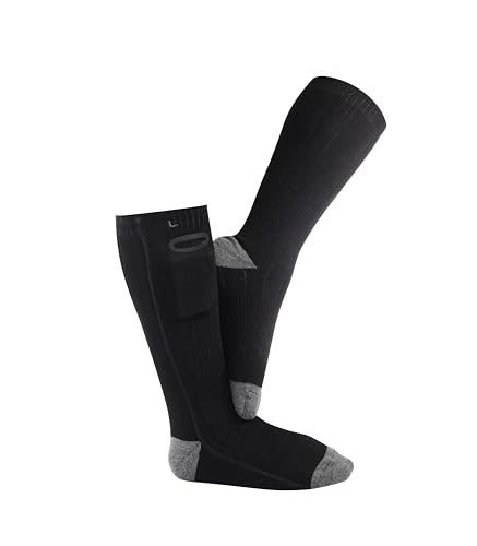 Heated Socks for Men Women, Foot Warmer with Rechargeable Battery Powered, 3Levels Temperatures Setting,Thermal Heating Electric Socksfor Winter Outdoor Sports, Camping, Hunting, Hiking, Walking