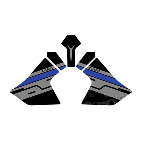 Stickers Réservoir pour LONCIN 525DSX - Protections Antidérapantes Latérales Noir