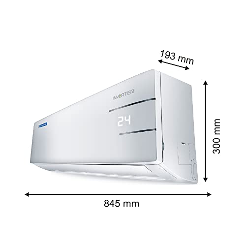 Image of Blue Star 1.5 Ton 3 Star 5 in 1 Convertible Inverter Split AC (Copper, Smart Ready, Stabalizer Free Operation, Super Quiet, Energy Saver, 2023 Model, IB318YKU, White)