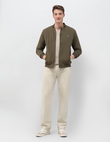 Image of U.S.Polo Association Men's Solid Regular Fit Bomber Jacket