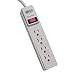 Tripp Lite 4 Outlet Surge Protector Power Strip, 4ft Cord, $1,000 INSURANCE (TLP404)