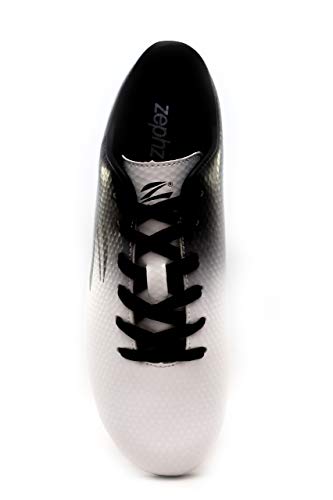 Zephz SC0039 Wide Traxx White/Black Soccer Cleat Adult 10 thumb #1