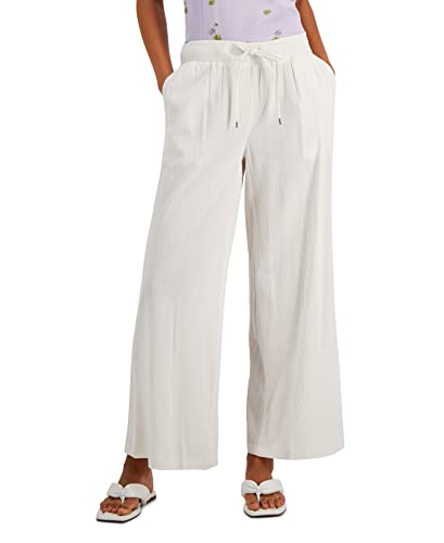 Style Womens Wide-Leg Soft Pants Brown Shiitake L