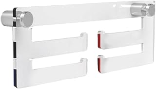 Suporte de rack de rack de exibição de titular de medalha prateleira-suporte de parede de acrílico resistente cabide de medalhas, fácil de instalar - Claro