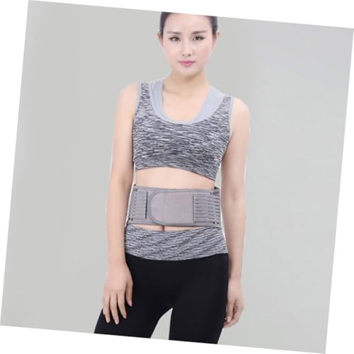 Faja lumbar elástica soporte cintura gris plata miniatura 5
