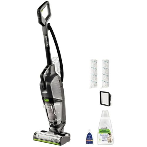 NEW BISSELL CrossWave Hydrosteam PET Select - Nettoyeur Vapeur Filaire - Sols durs et tapis - Auto-Nettoyage - Éclairage du Sol