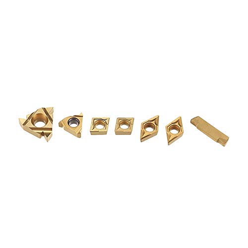 Conjunto de 7 herramientas de torneado en carburo de 12 mm miniatura 6