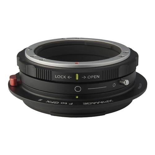 XPIMAGE ニコンFレンズと富士フイルムGFXカメラGFX50 GFX100に対応するレンズマウントアダプターリング