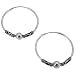 Produktbild Touch Jewellery Sterling Silber 925 Creolen Ohrringe Indo/Bali-Stil mit Kugel 27mm Durchmesser