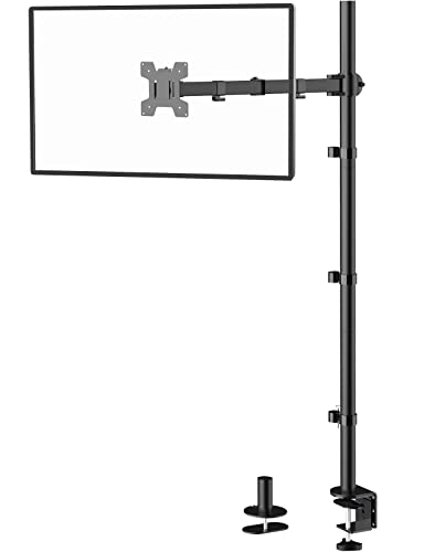 Soporte de monitor para evitar dolor de cuello brazo articulado WALI con mástil alto de 47 pulgadas