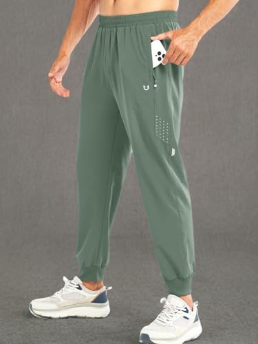 Image of NORTHYARD Men's Athletic Running Pants Lightweight Quick-Dry Joggers Gym | Workout,Jogging,Training,Hiking,Sports,Zipper Pockets,Breathable,UPF 50+,Moisture-wicking,Elastic Waist,Reflective Strips