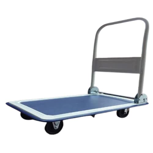 GRIMA Carrello Pieghevole in Acciaio con Piattaforma Industriale - 4 Ruote da Officina, Pianale di Trasporto con Capacità 150 kg