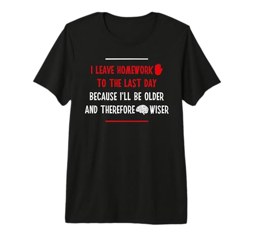 Funny Homework School Humor Saying Teen Girls Boys Student Premium Tri-Blend T-Shirt