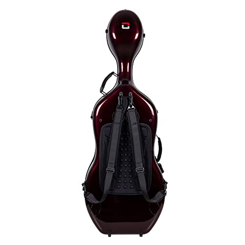image for Crossrock Carbon Fiber Case fits for 4/4 Full Size Cello with Removabl