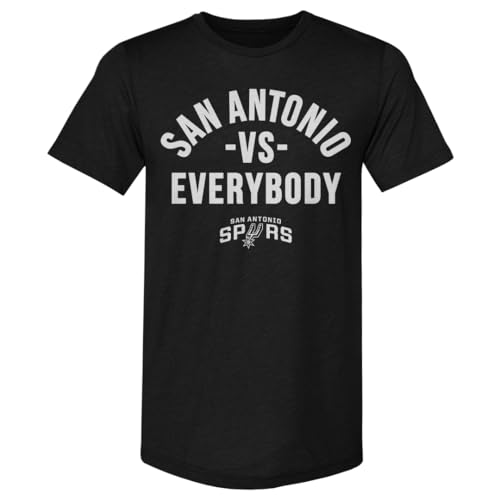 500 LEVEL San Antonio Spurs Vs. Everybody Mens Premium T-Shirt (Tri Black Medium)