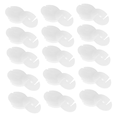 100pcs Three Hole Button DIY Pull Buckle Sofa Material Bedside Pull Buckles Plastic Three Hole Pull Buckle Sofa Parts Positioning Buckle for Bedside Button Gaskets Sofa Supplies