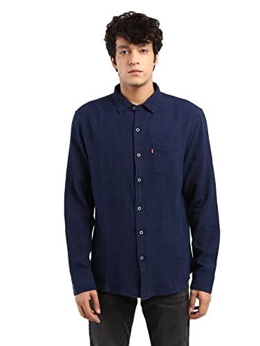 Image of Levi's Men's Self Design Slim Fit Shirt